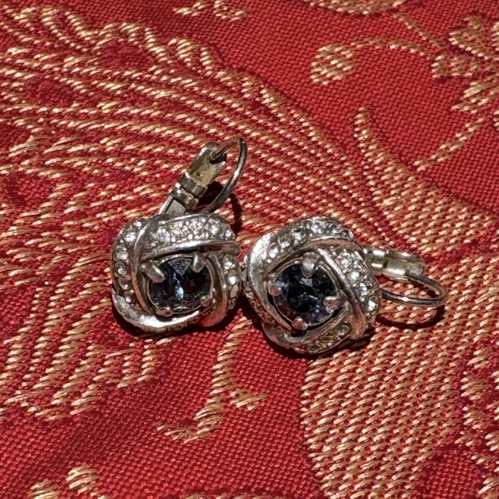 Brighton Eternity Knot blue earrings